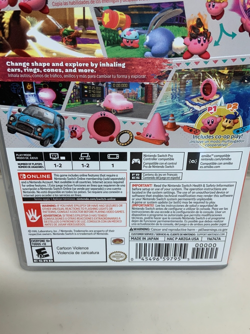 Kirby and the Forgotten Land - Nintendo Switch  E10+ NTSC-U/C Complete in Box - Picture 4 of 8